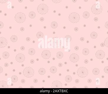 Marshmallows web vector seamless texture Stock Vector