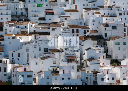 Casares, Dorfansicht, 'Weisse Dörfer bei Malaga' Stock Photo