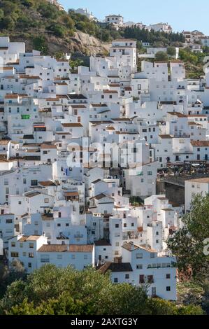 Casares, Dorfansicht, 'Weiße Dörfer bei Malaga' Stock Photo