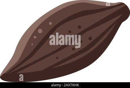 Whole cocoa fruit icon, isometric style Stock Vector