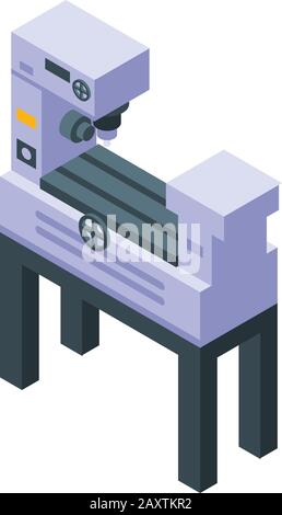 Drilling machine icon, isometric style Stock Vector