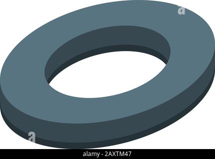 Cutted black olive icon, isometric style Stock Vector