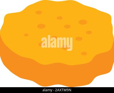 Burger bun icon, isometric style Stock Vector