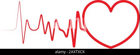 Art design health medical heartbeat pulse icon illustration Stock Vector