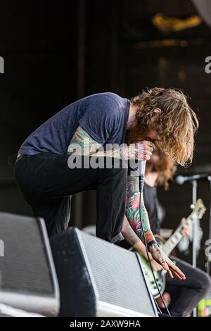 The Devil Wears Prada performing at Rockstar Energy Drink Mayhem Festival  at Tinley Park Chicago, Illinois  Stock Photo - Alamy