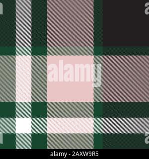 Classic Modern Plaid Tartan Seamless Pattern - This is a classic plaid, checkered, tartan pattern suitable for shirt printing, fabric, textiles Stock Vector