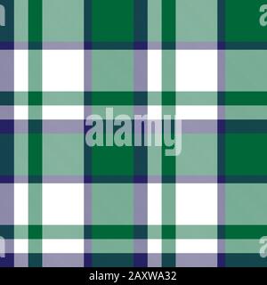 Classic Modern Plaid Tartan Seamless Pattern - This is a classic plaid, checkered, tartan pattern suitable for shirt printing, fabric, textiles Stock Vector