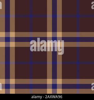 Classic Modern Plaid Tartan Seamless Pattern - This is a classic plaid, checkered, tartan pattern suitable for shirt printing, fabric, textiles Stock Vector