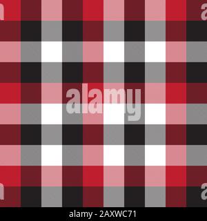 Classic Modern Plaid Tartan Seamless Pattern - This is a classic plaid, checkered, tartan pattern suitable for shirt printing, fabric, textiles Stock Vector