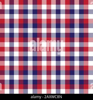 Classic Modern Plaid Tartan Seamless Pattern - This is a classic plaid, checkered, tartan pattern suitable for shirt printing, fabric, textiles Stock Vector