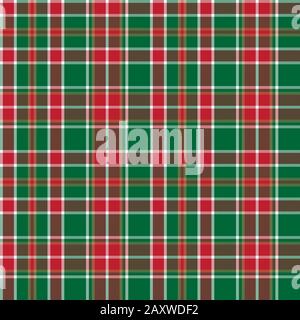 Classic Modern Plaid Tartan Seamless Pattern - This is a classic plaid, checkered, tartan pattern suitable for shirt printing, fabric, textiles Stock Vector