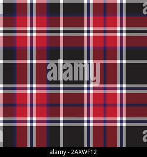 Classic Modern Plaid Tartan Seamless Pattern - This is a classic plaid, checkered, tartan pattern suitable for shirt printing, fabric, textiles Stock Vector