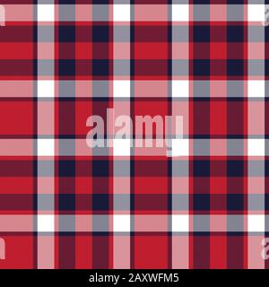 Classic Modern Plaid Tartan Seamless Pattern - This is a classic plaid, checkered, tartan pattern suitable for shirt printing, fabric, textiles Stock Vector