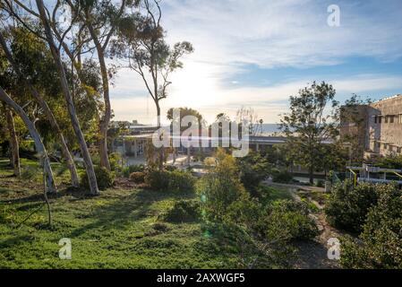 Buildings on the grounds of the Scripps Institute Of Oceanography. La Jolla, CA, USA.
