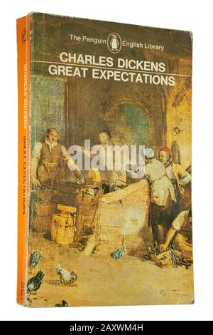 Great Expectations, a classic novel by Charles Dickens, paperback book Stock Photo