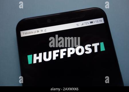 HuffPost logo displayed on smartphone Stock Photo