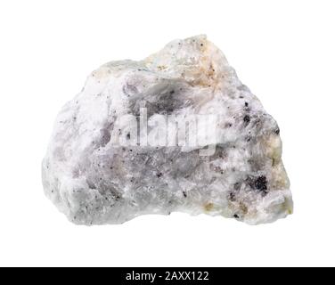 raw baryte (barite) ore cutout on white background Stock Photo