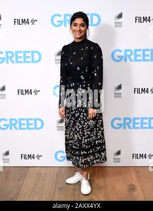 Dinita Gohil attending the Greed special screening held at the Ham Yard Hotel, London Stock Photo