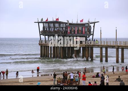 Moyo uShaka Pier Bar, South Beach, Golden Mile, Durban, KwaZulu-Natal Province, South Africa, Africa Stock Photo
