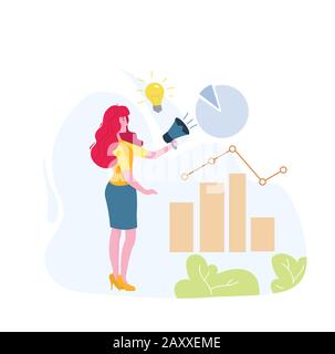 Benchmarking concept.Idea of business development Stock Vector