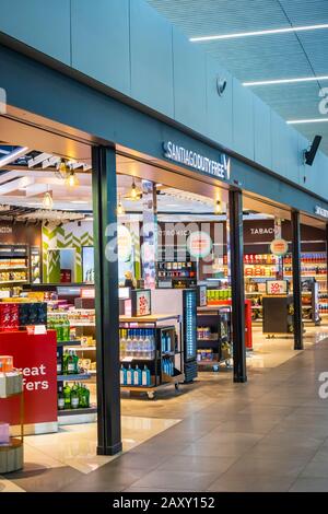 Duty free shopping in Santiago de Chile Airport (Arturo Merino Benítez International Airport) Santiago, capital city of Chile, South America Stock Photo