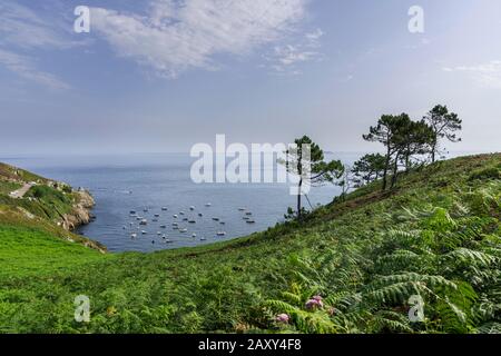 Port de Brezellec, Cleden-Cap-Sizun, Department of Finistere, France Stock Photo