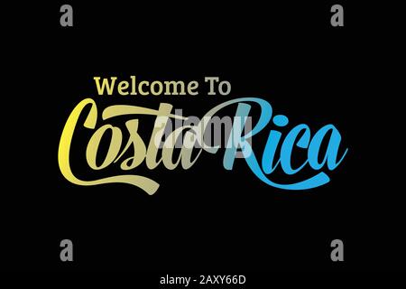 Download Costa Rica Welcome To Creative Text Handwritten Font With Purple Pink Colors Design Vector Illustration Stock Vector Image Art Alamy SVG Cut Files