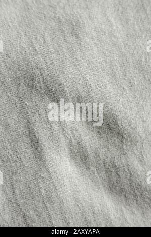 Light grey woven cotton fabric textile texture close up Stock Photo