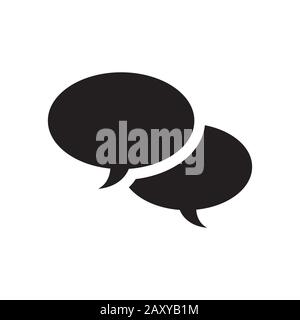 talking bubbles vector icon illustration Stock Vector