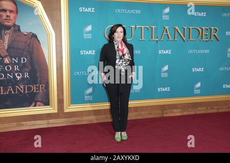 Hollywood, USA. 13th Feb, 2020. Maria Doyle Kennedy walking the red carpet at the Starz Premiere Event For 'Outlander' Season 5 held at Hollywood Palladium on February 13, 2020 in Hollywood, California USA (Photo by Parisa Afsahi/Sipa USA) Credit: Sipa USA/Alamy Live News Stock Photo