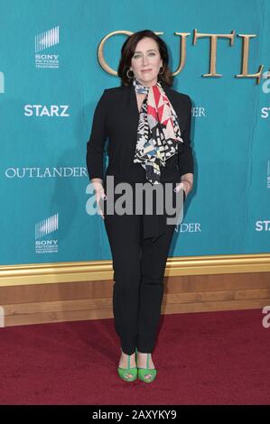 Hollywood, USA. 13th Feb, 2020. Maria Doyle Kennedy walking the red carpet at the Starz Premiere Event For 'Outlander' Season 5 held at Hollywood Palladium on February 13, 2020 in Hollywood, California USA (Photo by Parisa Afsahi/Sipa USA) Credit: Sipa USA/Alamy Live News Stock Photo