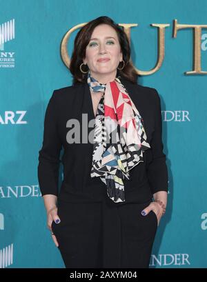 Hollywood, USA. 13th Feb, 2020. Maria Doyle Kennedy walking the red carpet at the Starz Premiere Event For 'Outlander' Season 5 held at Hollywood Palladium on February 13, 2020 in Hollywood, California USA (Photo by Parisa Afsahi/Sipa USA) Credit: Sipa USA/Alamy Live News Stock Photo