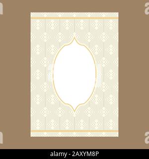 Luxury Premium cover page design for menu , brochure, card invitation template. Luxury ornament. Stock Vector