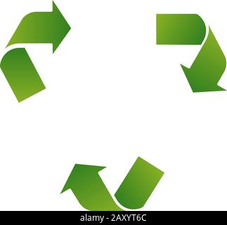 3 steps triangle template illustration / blank, design space ( recycle,ecology etc.) Stock Vector