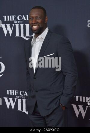 Los Angeles, United States. 13th Feb, 2020. Cast member Omar Sy attends the premiere of the adventure motion picture drama 'The Call of the Wild' at the El Capitan Theatre in the Hollywood section of Los Angeles on Thursday, February 13, 2020. Storyline: Buck, a big-hearted dog whose blissful domestic life is turned upside down when he is suddenly uprooted from his California home and transported to the wilds of the CanadianYukon during the Gold Rush of the 1890s. Photo by Jim Ruymen/UPI Credit: UPI/Alamy Live News Stock Photo