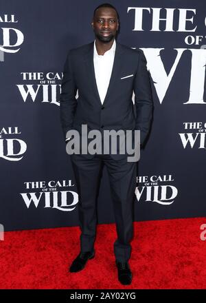 HOLLYWOOD, LOS ANGELES, CALIFORNIA, USA - FEBRUARY 13: Omar Sy arrives at the World Premiere Of 20th Century Studios' 'The Call Of The Wild' held at the El Capitan Theatre on February 13, 2020 in Hollywood, Los Angeles, California, United States. (Photo by Xavier Collin/Image Press Agency) Stock Photo