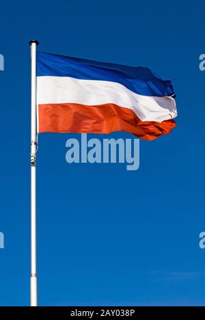 Flag of Schleswig-Holstein Stock Photo