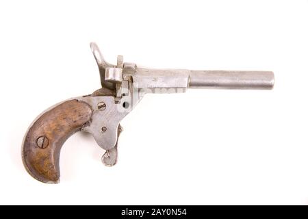 pocket pistol, Flobert for rimfire cartridges 6mm (short barrel) - Flobert 6mm Stock Photo