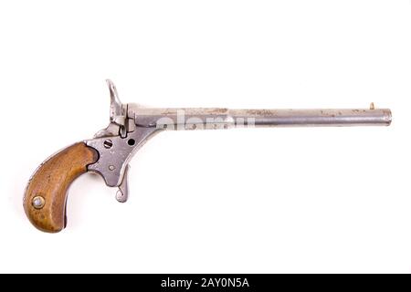 Pocket pistol, Flobert for rimfire cartridges 6mm (long barrel) - Flobert 6mm Stock Photo