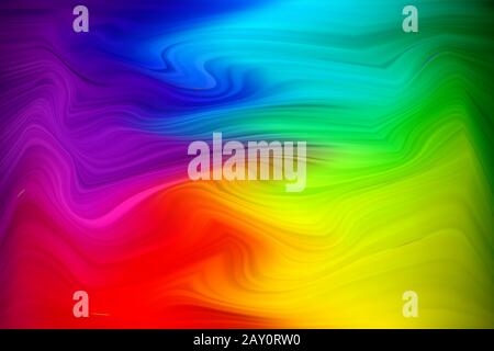 Vector warped lines colorful background. Modern abstract creative backdrop with multicolor variable width stripes. Twisted stripes optical illusion. Stock Vector