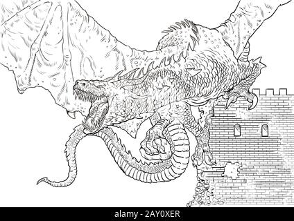 smaug dragon coloring pages