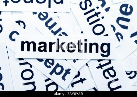 Marketing word cloud Stock Photo