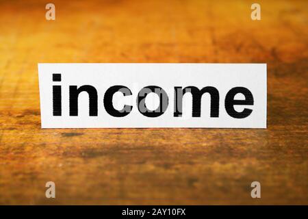 Income  Income Stock Photo