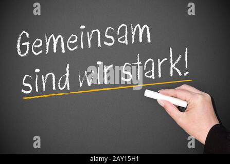 Together we are strong ! Stock Photo