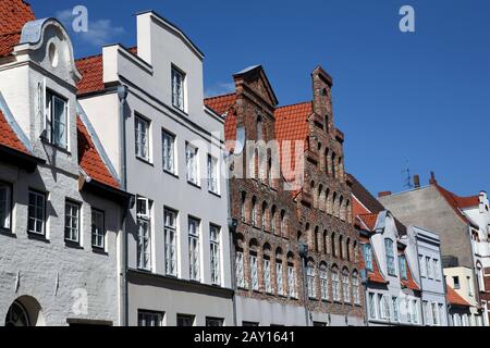 House facades in the old town Stock Photo
