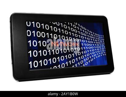 Network concept on PC tablet Stock Photo