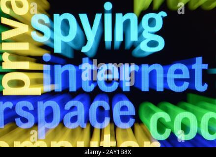 Internet spying concept Stock Photo