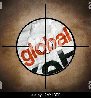 Global target Stock Photo