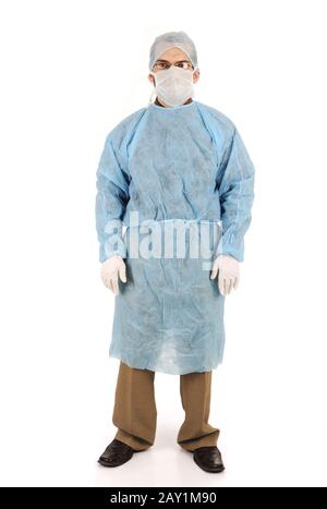 doctor in scrubs Stock Photo