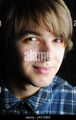 Young man smiling Stock Photo